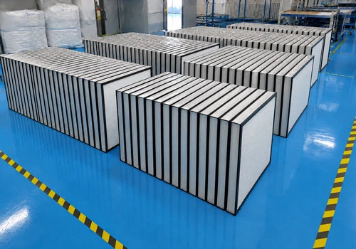 HEPA air filter factory and production workshop