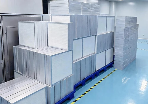 Mini-pleat PTFE HEPA air filter factory