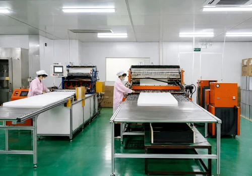 industrial air filter production workshop